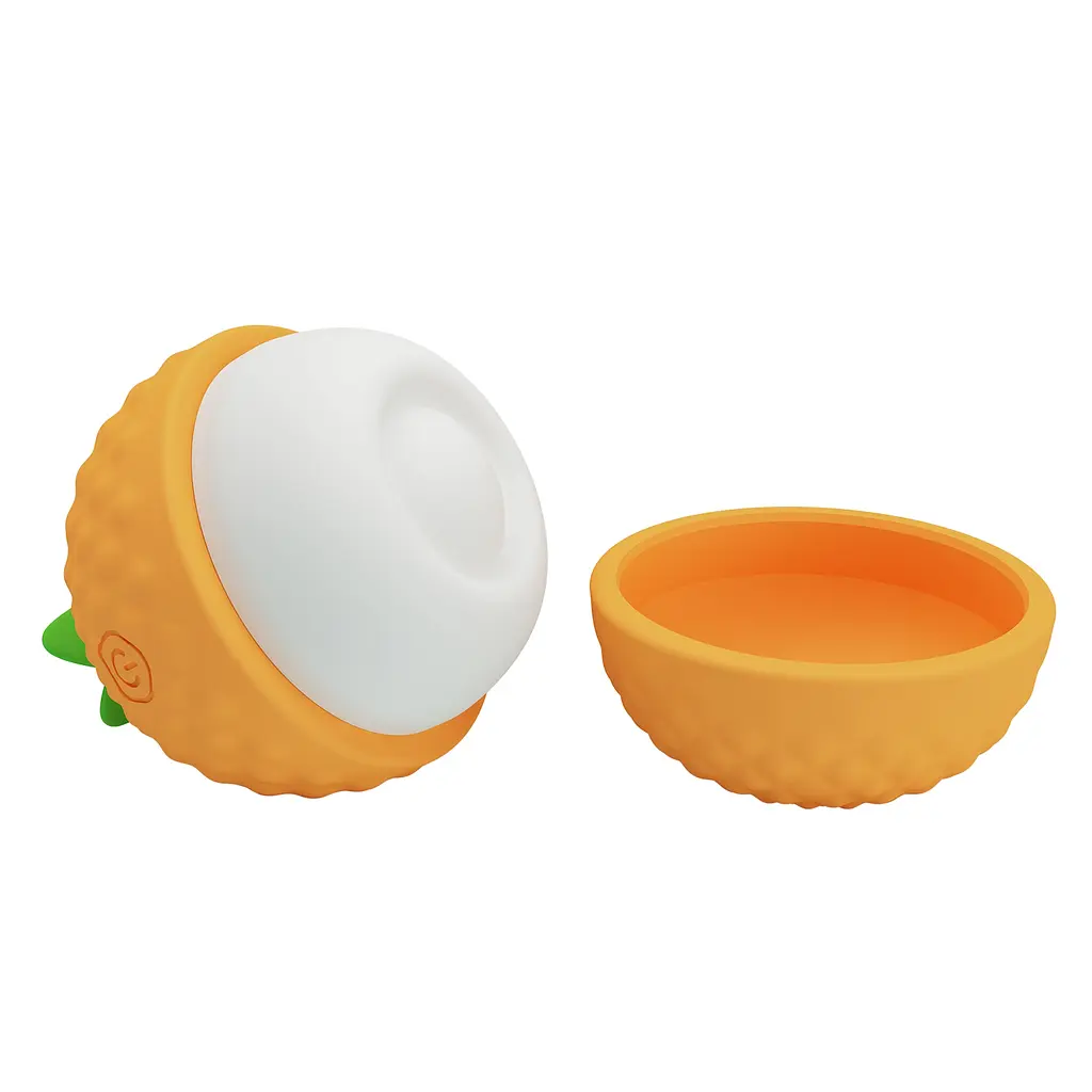 Кліторальний вібратор з пульсацією Pretty Love Pineapple Secret, помаранчевий PRETTY LOVE BI-300064-1 103513 - фото 4