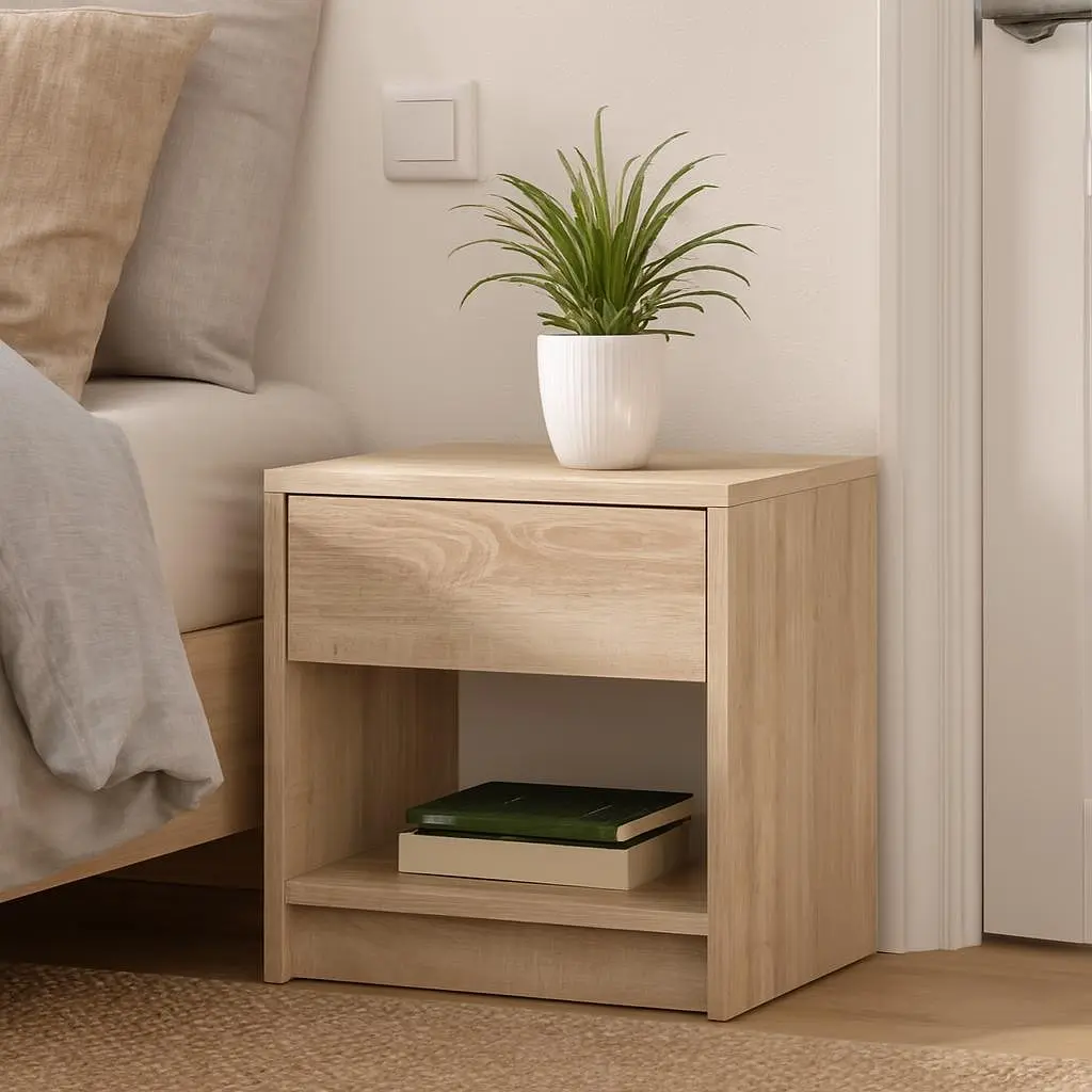 Тумба прикроватная ТИНА с ящиком Orange-Line Дуб сонома - фото 2
