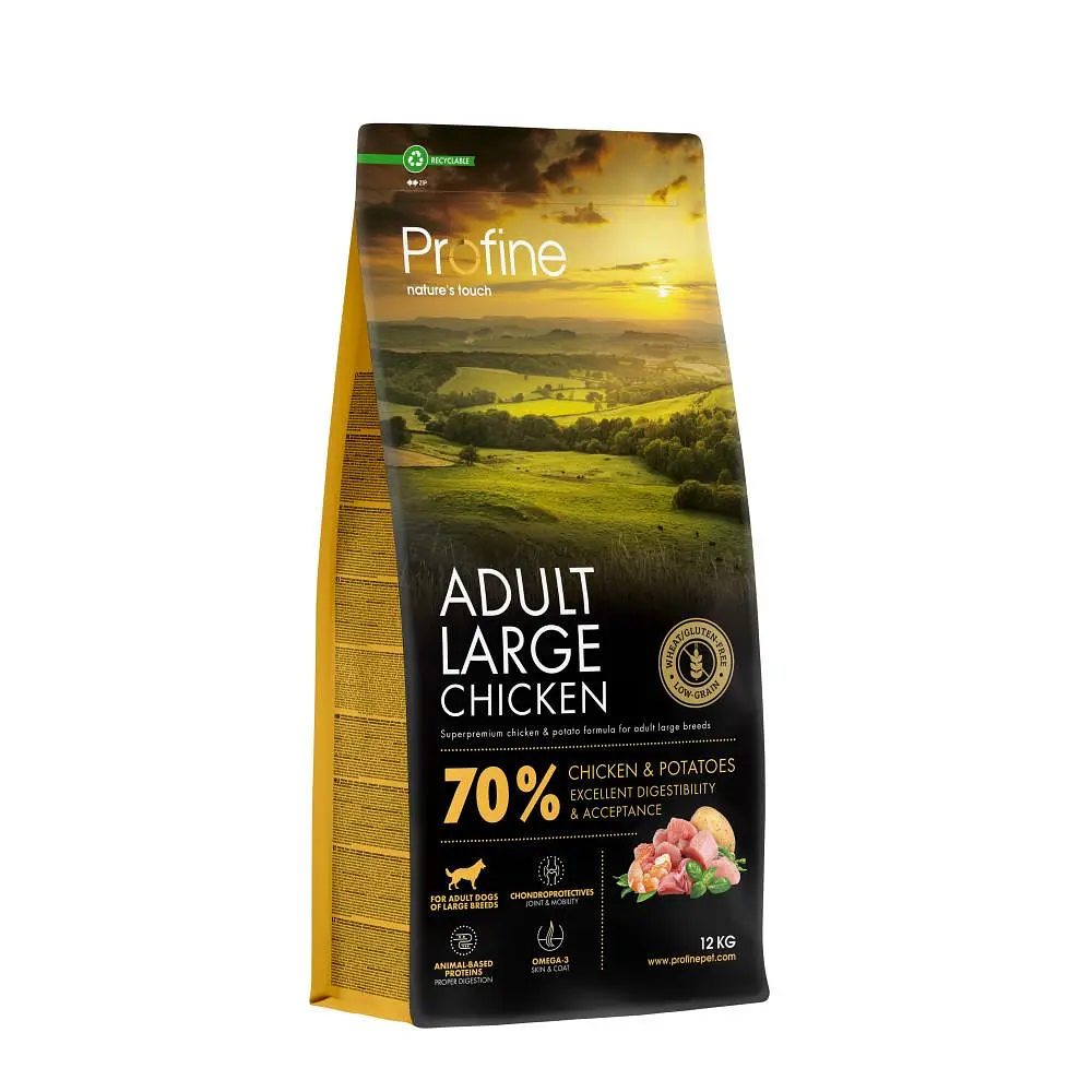 Корм сухий Profine Large Chicken&Potatoes для собак великих порід з куркою та картоплею, 12 кг (арт.173071)