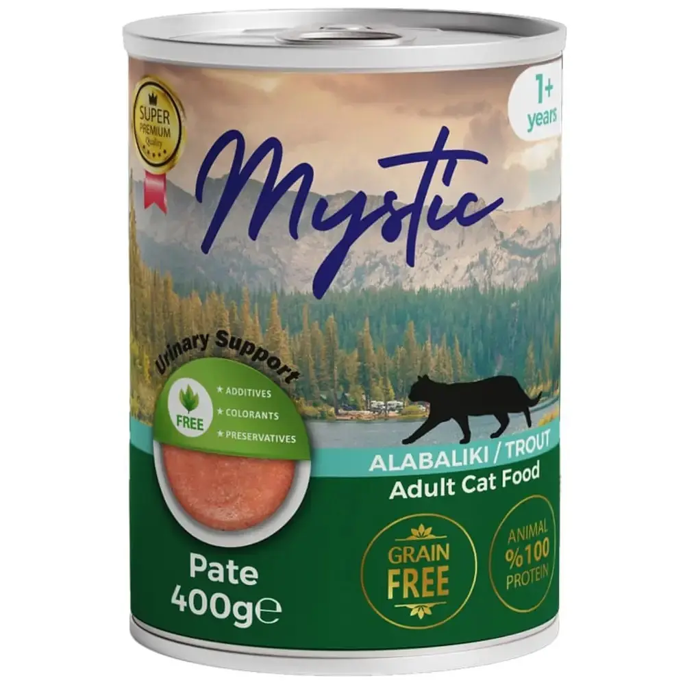 Вологий корм для дорослих котів Mystic паштет з фореллю 400 г