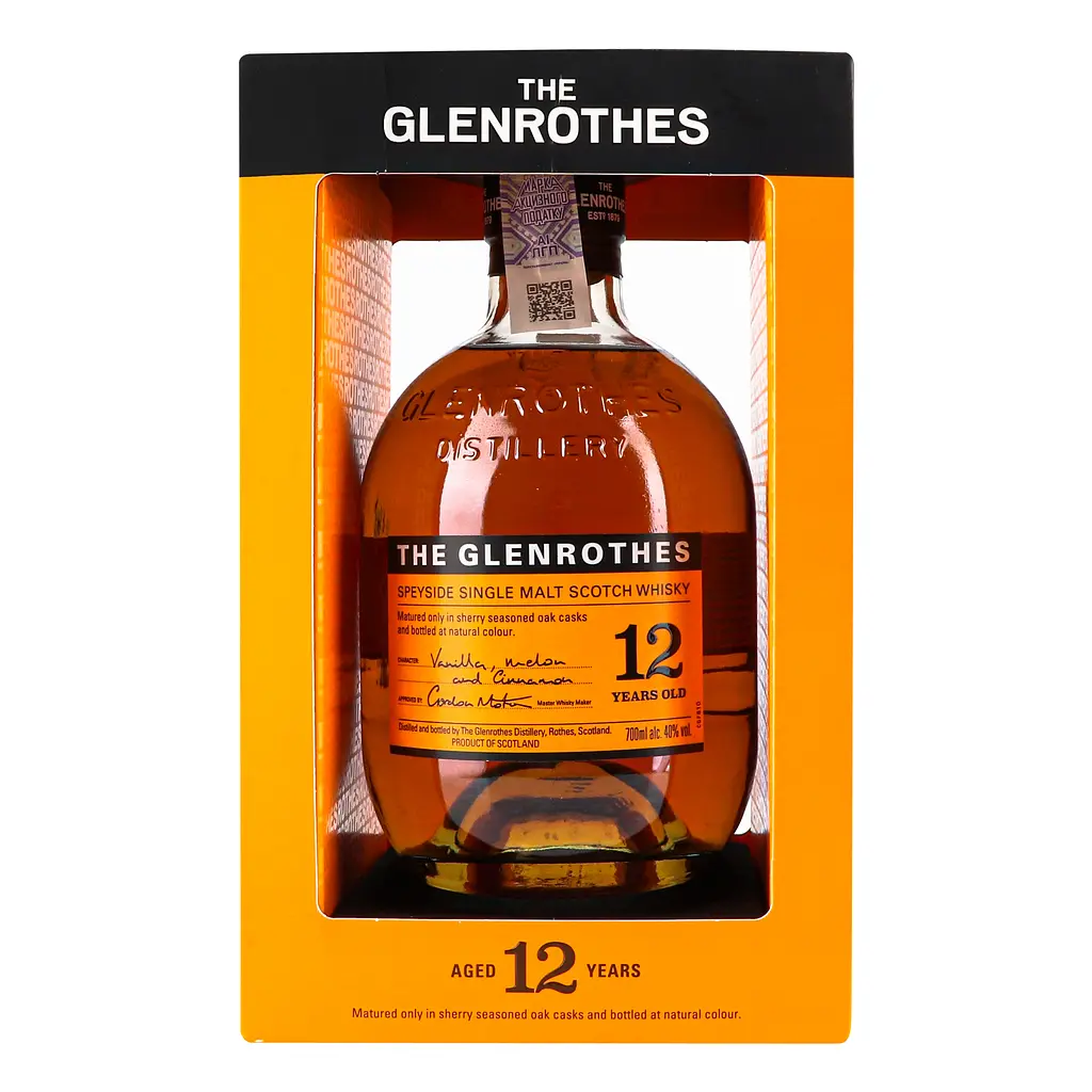 Віскі Glenrothes 12 yo Speyside Single Malt Scotch Whisky 40% 0.7 л у подарунковій упаковці - фото 2