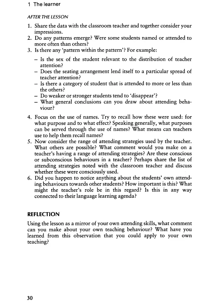 Classroom Observation Tasks. A Resource Book for Language Teachers and Trainers - фото 5