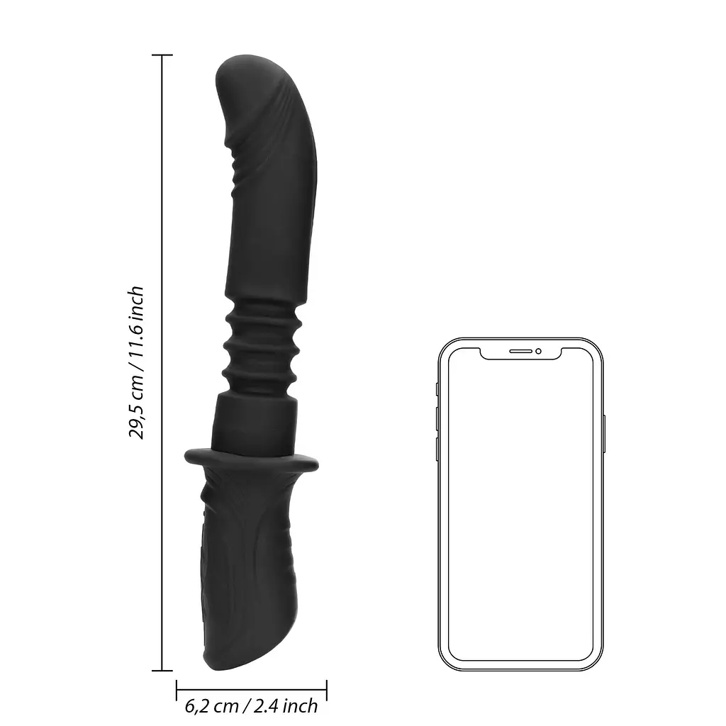 Секс-машина Ouch! Hand Held Vibrating and Thrusting Sex Machine - фото 16