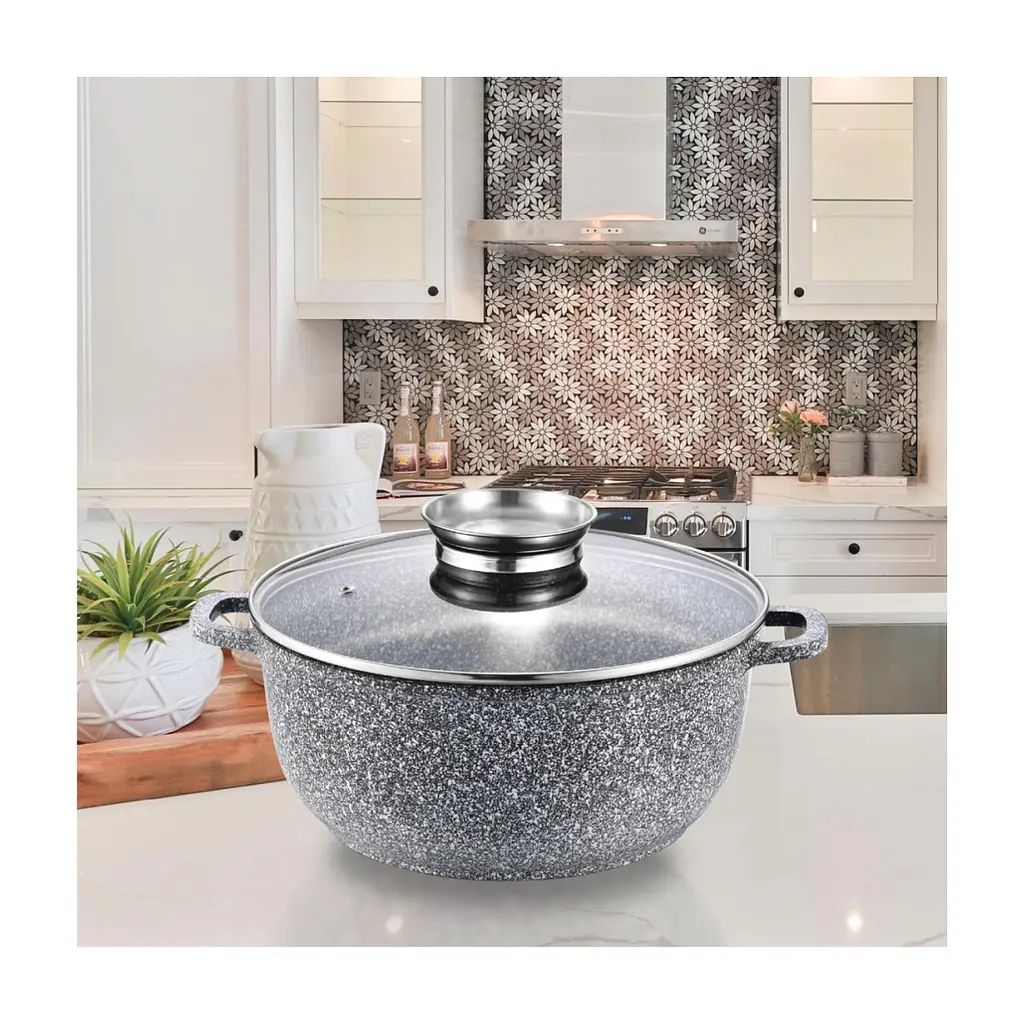 Кастрюля Gusto покрытие Ceramic Snow 2,3 л (GT-2604-20) - фото 2