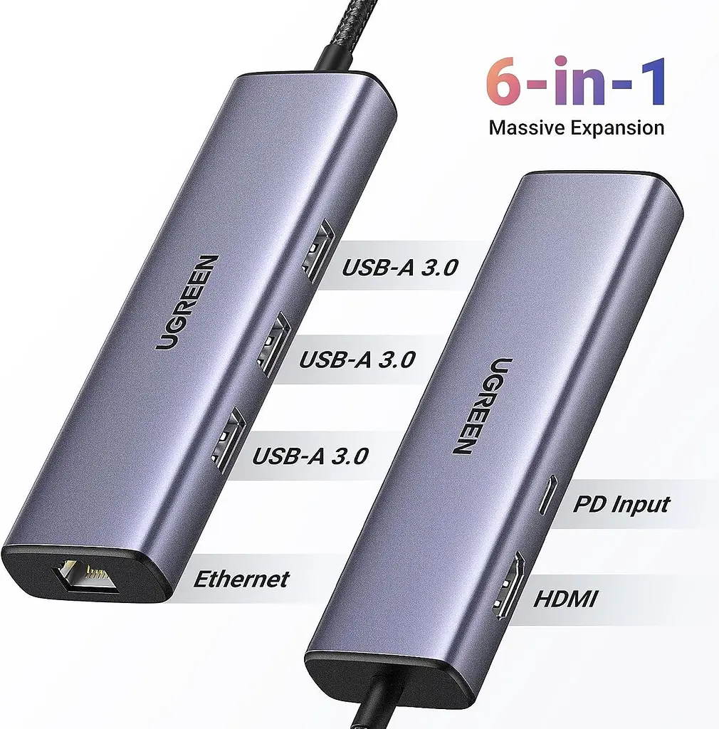 USB-хаб UGREEN USB-C Multifunction Adapter (UGR-15598) - фото 7