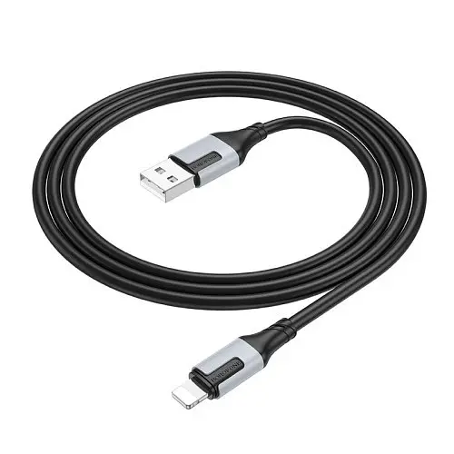 Кабель BOROFONE BX101 Creator for Lightning 2,4A/1m чорний - фото 4