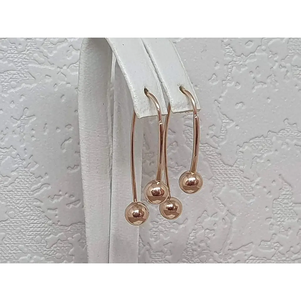 Золоті сережки-петлі Всесвіт Кулі. 23142800 - фото 4