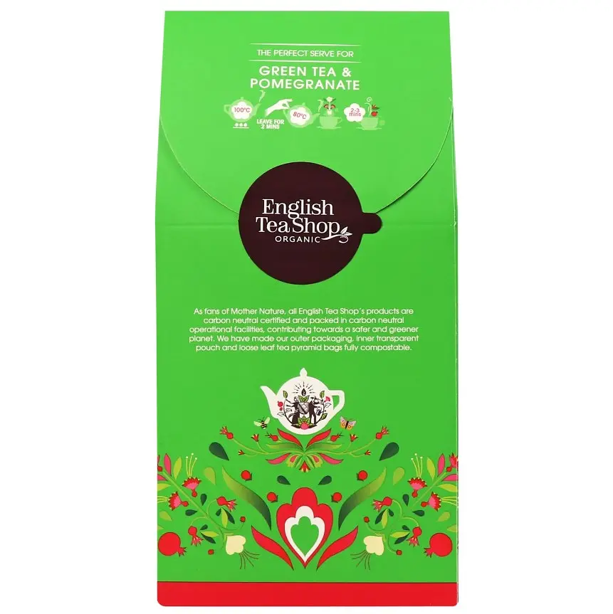 Чай зелений English Tea Shop з гранатом органічний 15х2 г - фото 2