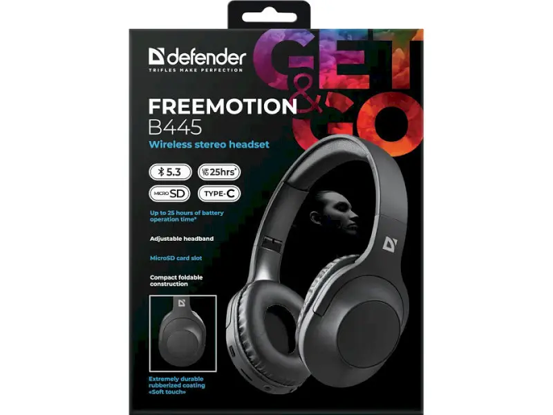 Навушники Defender FreeMotion B445 Black (63445) - фото 9