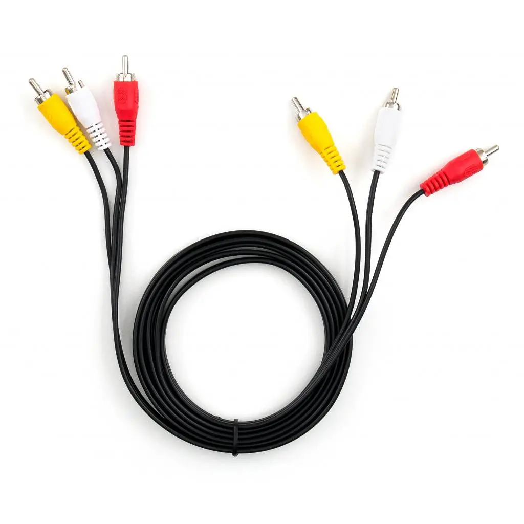 Кабель мультимедійний 3xRCA M to 3xRCA M 1.8m Vinga (VCP3RCA1.8) - фото 3