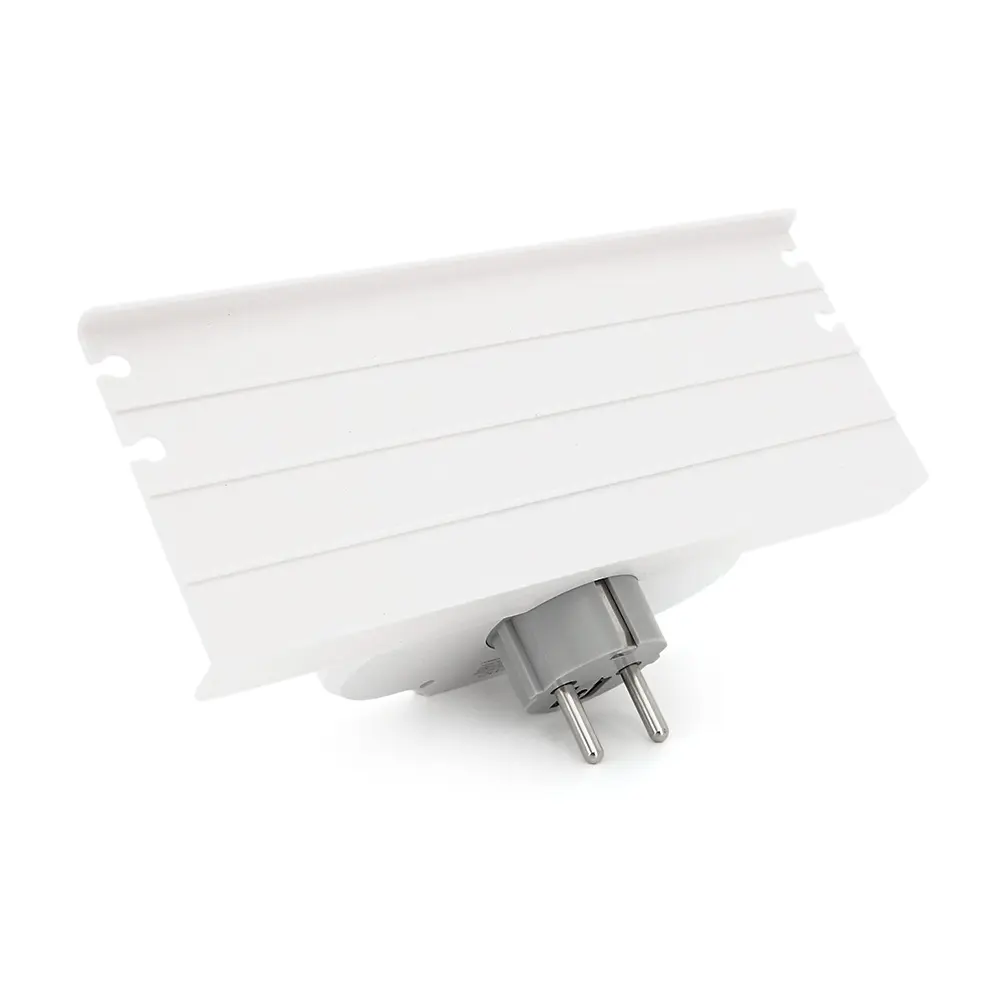 Розетка двійник Voltronic із заземленням HHT609W, USB+Type-C, 4А, зашита від перевантаження, підставка під телефон, White - фото 3