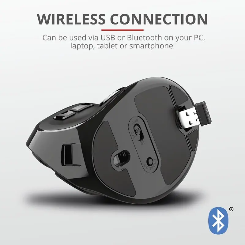 Комп'ютерна миша Trust Voxx Rechargeable Ergonomic WL чорний teh0014039 - фото 9