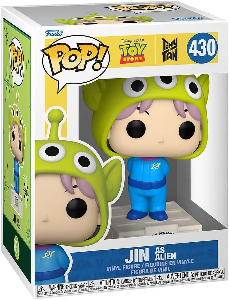 Фигурка Funko Pop БТС История игрушек Джин Пришелец BTS Toy Story Jin as Alien 10 см BTS J A 430 - фото 2