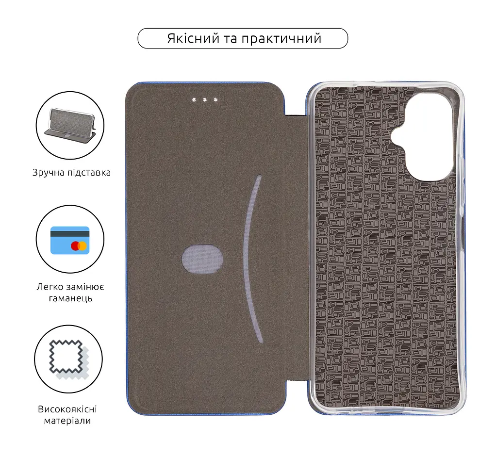 Чехол-книжка для Infinix Smart 10 4G, G-Case, синий, кожаный чехол-книга из экокожи (PU) и TPU, с магнитом, с подставкой и вместительным кардхолдером, противоударный, защита всего корпуса, ArmorStandart (ARM87815) - фото 3