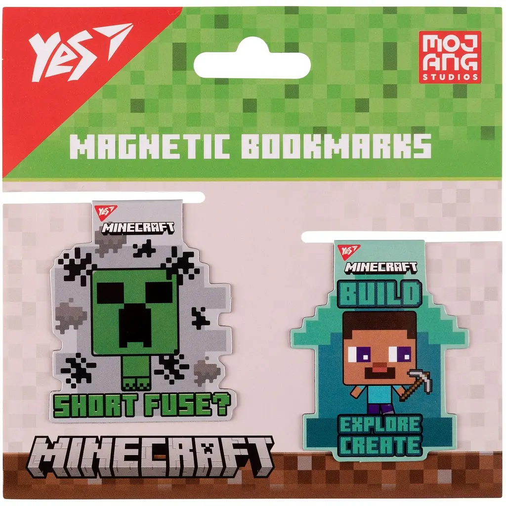 Закладки магнітні Yes Minecraft friends 2 шт. (708102) - фото 2