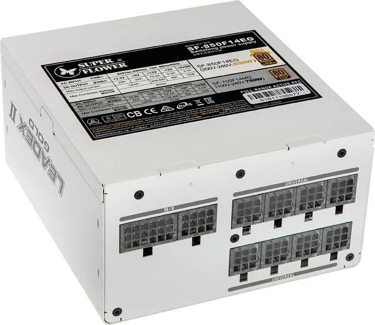 Блок питания Super Flower Leadex II Gold 850W White (SF-850F14EG) Б/у - фото 3