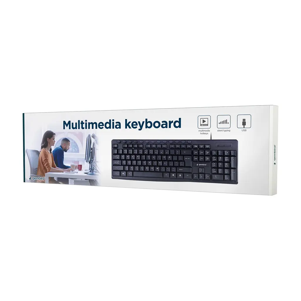 Клавіатура Gembird KB-UM-107-UA USB Black (KB-UM-107-UA) - фото 4