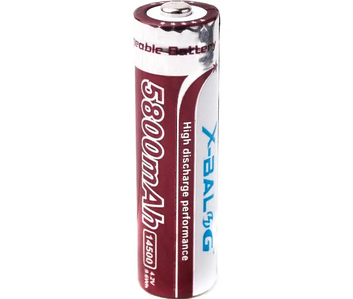 Батарейки акумулятори пальчикові на 5800mAH акумуляторні для ліхтариків АА X-Balog Li-ion 14500 4.2V - фото 2
