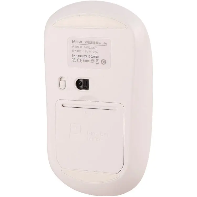 Миша MiiiW Mute Mouse Lite PM21 White (MW23M21_White) [131901] - фото 4