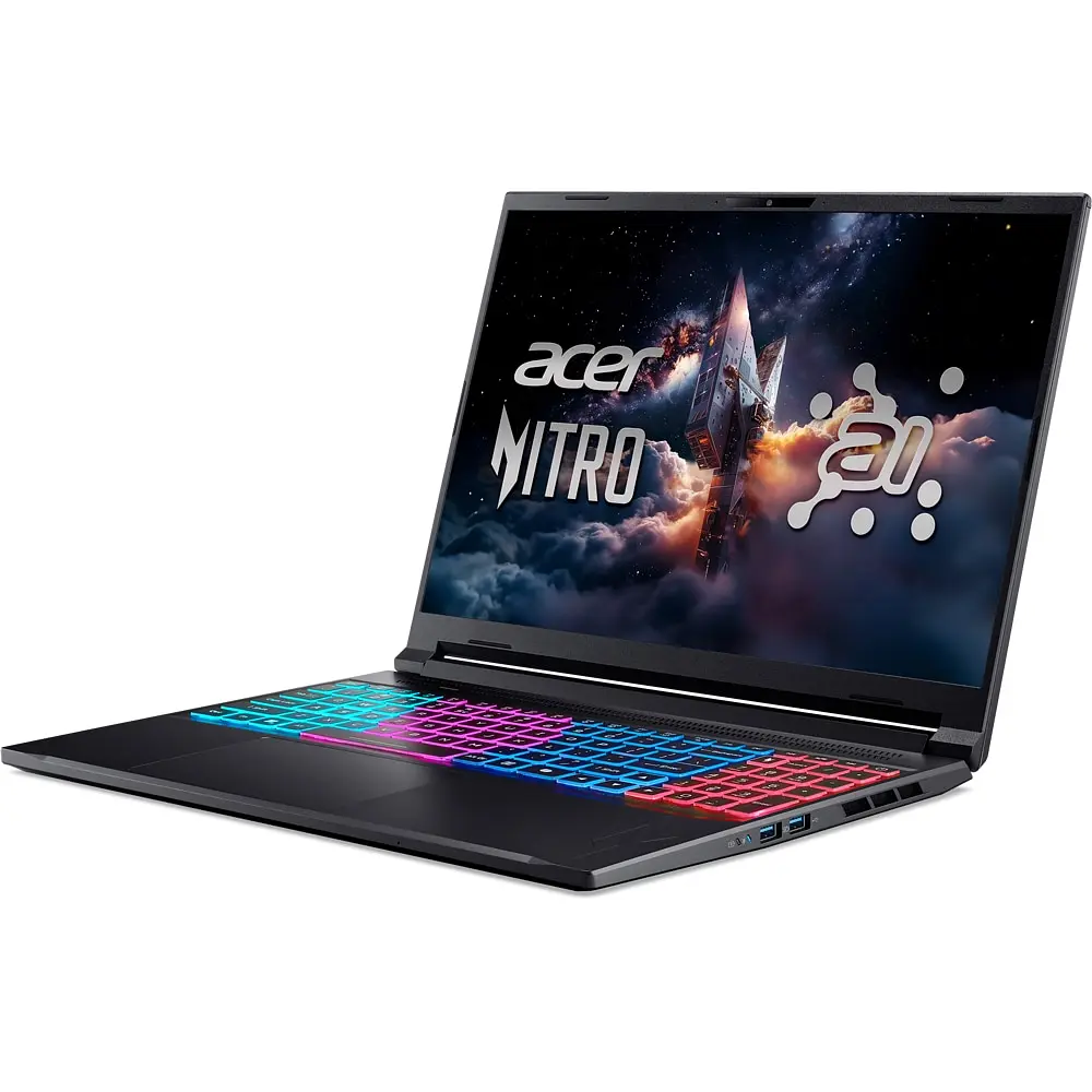 Ноутбук Игровой ACER Nitro V16S AI ANV16S-61-R7T3, AMD Ryzen AI 9 365 до 5GHz, 16" WQXGA, 32GB, SSD 1TB, NVIDIA GeForce RTX 5070 8GB, Free DOS - фото 4