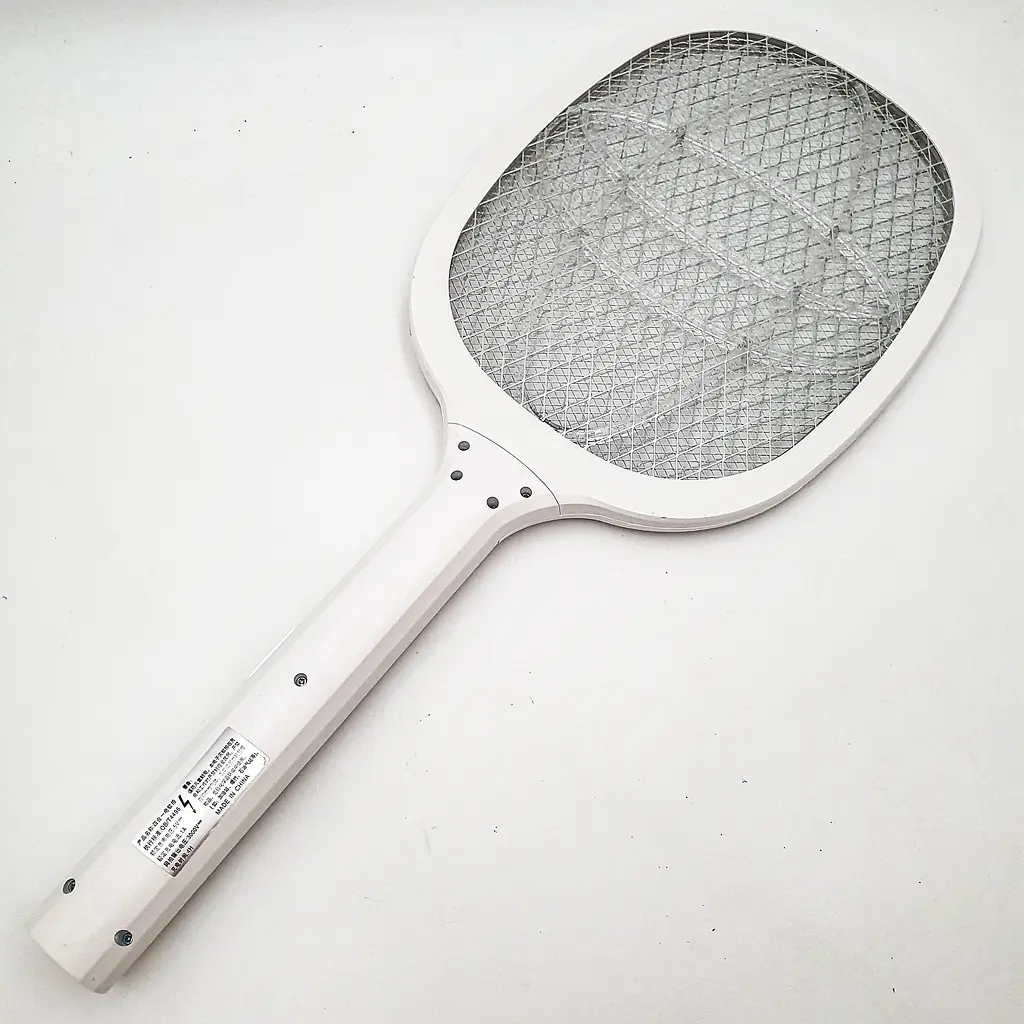 Мухобійка акумуляторна електрична ракетка знищувач комах UKC Electric Mosquito Swatter білий - фото 4