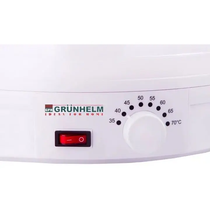 Сушилка для овощей и фруктов Grunhelm BY-1102 10 л 245 Вт Белая - фото 4