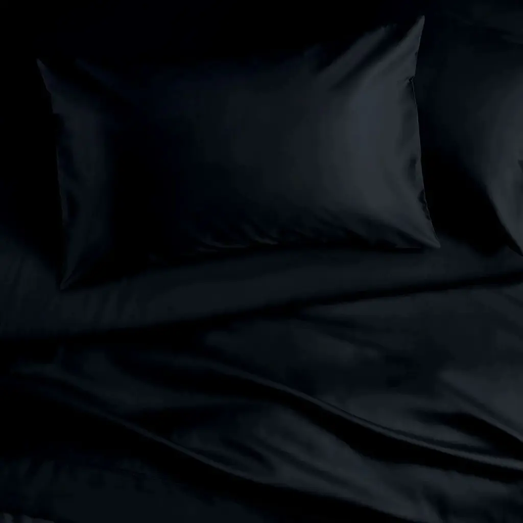 Підковдра Cosas сатин Black Satin полуторна 160х220 см (Сатин_Черный_160P) - фото 2