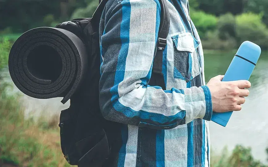 Килимок туристичний Poputchik 1800x600x10 мм сірий (16-076-IS) - фото 5