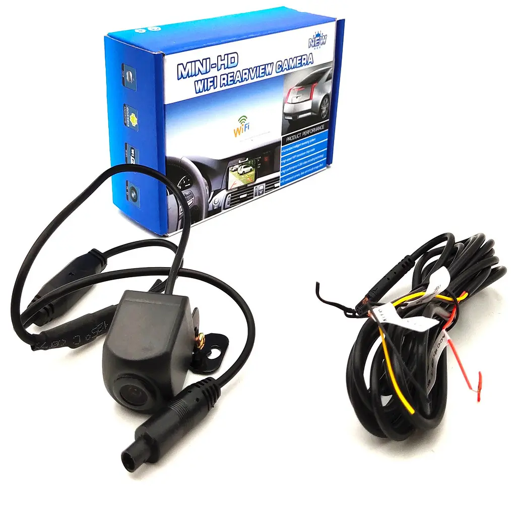 Камера заднього виду WiFi Mini HD, бездротова, для авто, з розміткою, кут огляду 150°, нічний режим, захист IP67 - фото 2