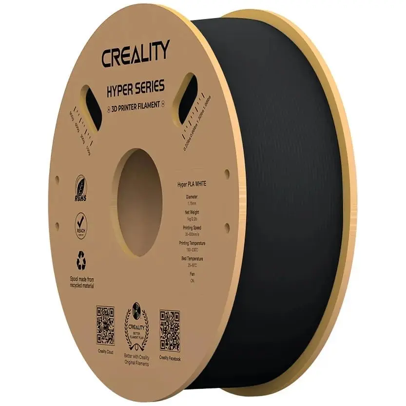 Пластик для 3D-принтера Creality PLA Hyper 1кг, 1.75мм, black (3301010343)