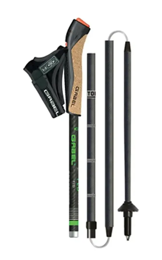 Палиці для скандинавської ходьби Gabel FLD Carbon 120 (7009400801200) складні, фіксованої довжини - фото 2