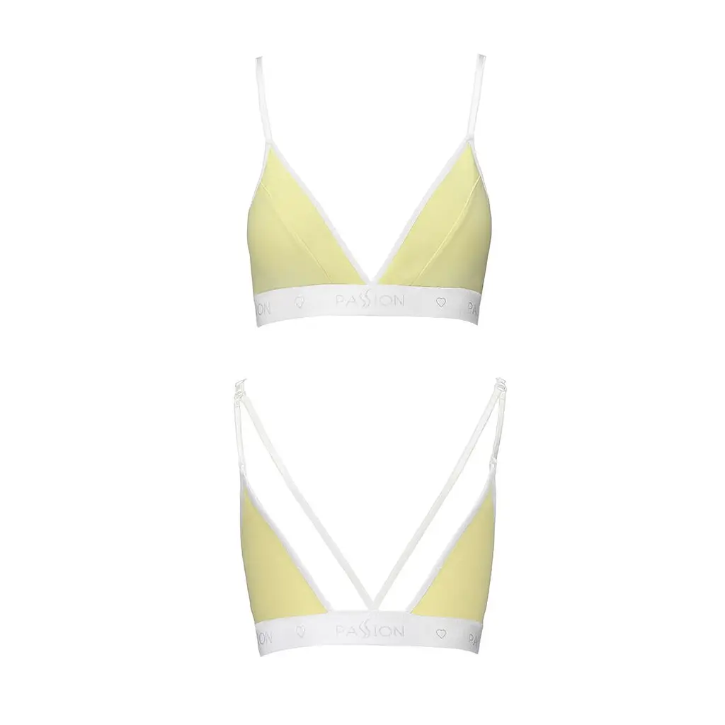 Спортивний топ з подвійними бретелями Passion PS007 TOP M, yellow - фото 4