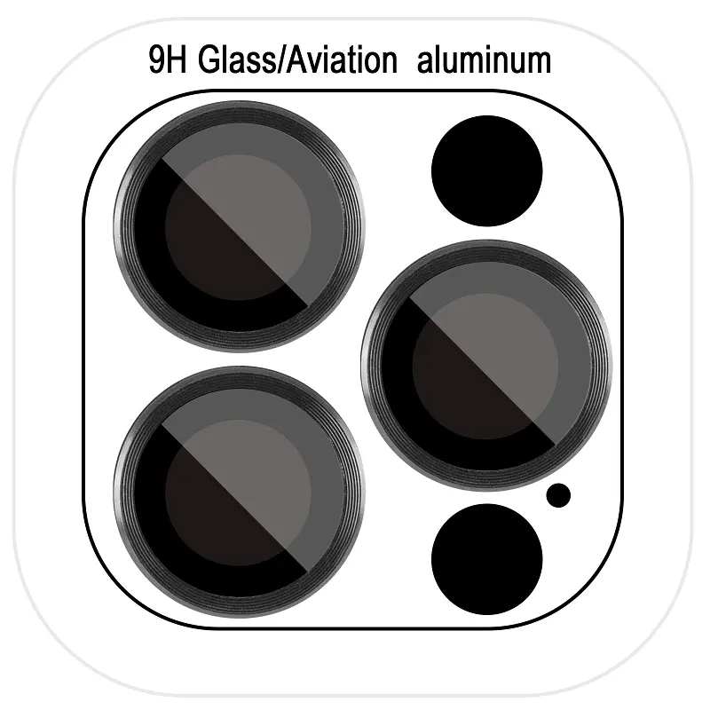 Захисне скло Epik Metal Classic на камеру (у упак.) для Apple iPhone 18 Pro (6.3") / 18 Pro Max (6.9") Чорний / Black