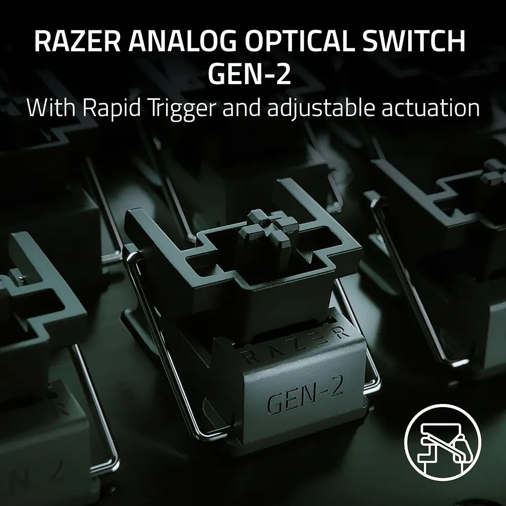 Клавиатура Razer Huntsman V3 Pro Mini USB ENG/UKR Black (RZ03-04990100-R3M1) - фото 9
