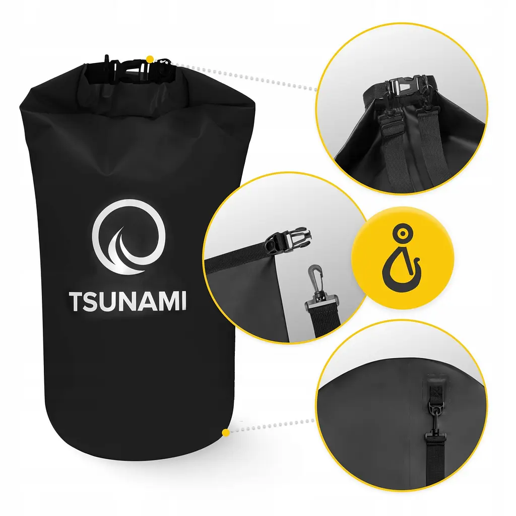 Гермомішок TSUNAMI Dry Pack 20 л водозахисний TS014 (P-5905973400015) - фото 7