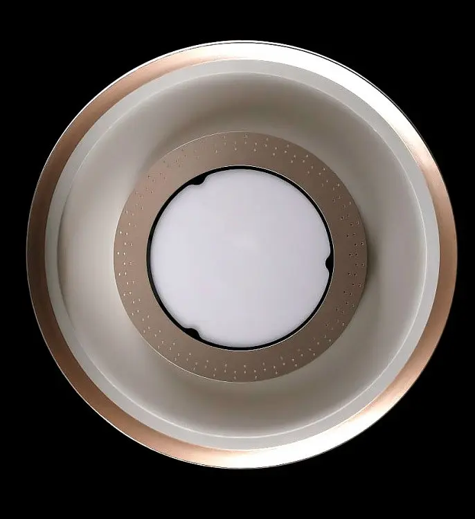 Люстра стельова LED Splendid Ray L55088/500B/1, 1 лампа, 50 см, сірий/золотий, димер, сучасний стиль - фото 5