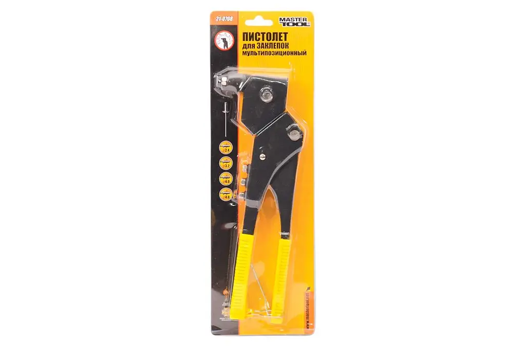 Заклепочник ручний для витяжних заклепок Mastertool 300 мм х 360° 21-0708 - фото 3