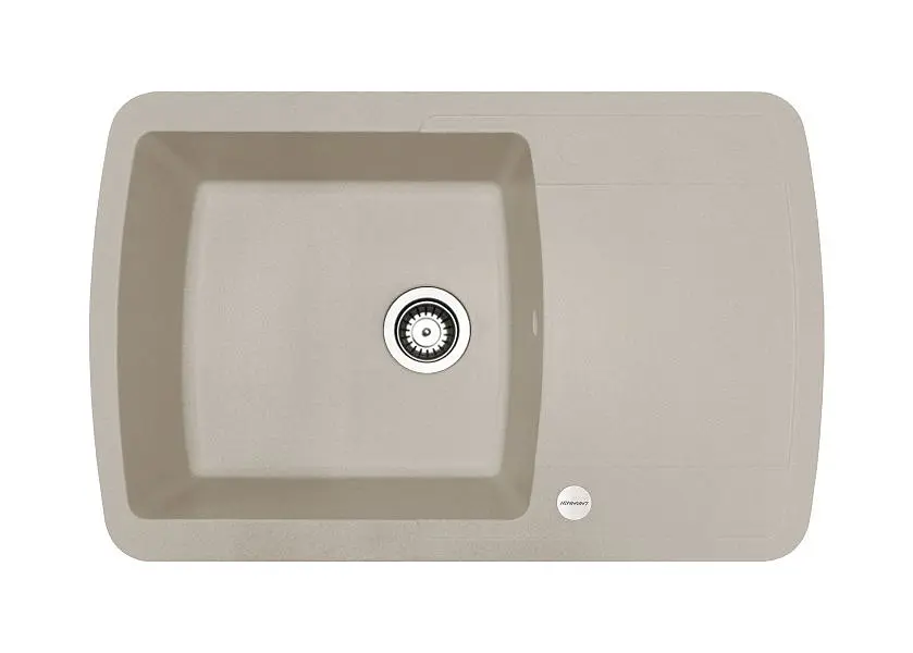 Кухонна мийка Adamant OPTIMAKS avena 775x495x200 мм, з крилом 77,5 см - фото 4