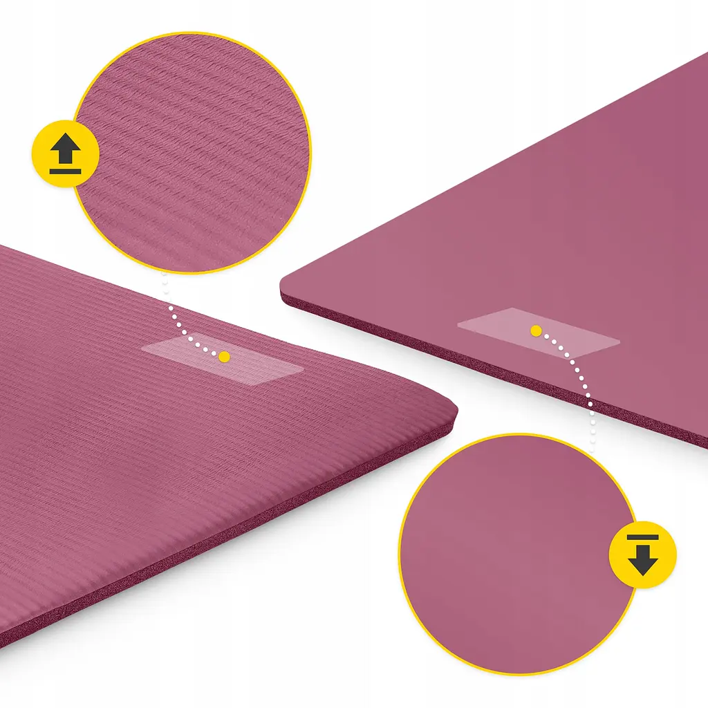 Килимок (мат) спортивний 4FIZJO NBR 190 x 100 x 1.5 см для йоги та фітнесу Burgundy (P-5905973407144) - фото 9