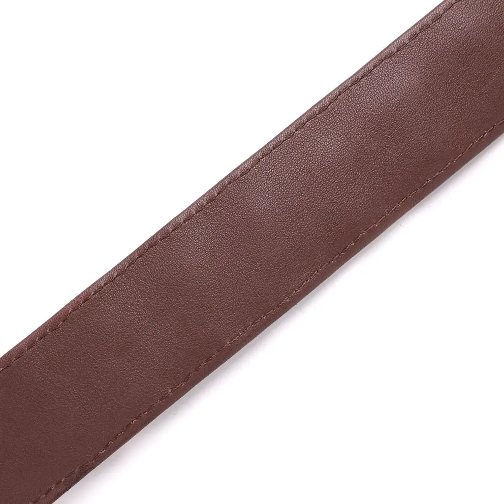 Ремінь-автомат з натуральної шкіри крокодила (каймана) коричневий CROCODILE LEATHER 18235 120 см - фото 9