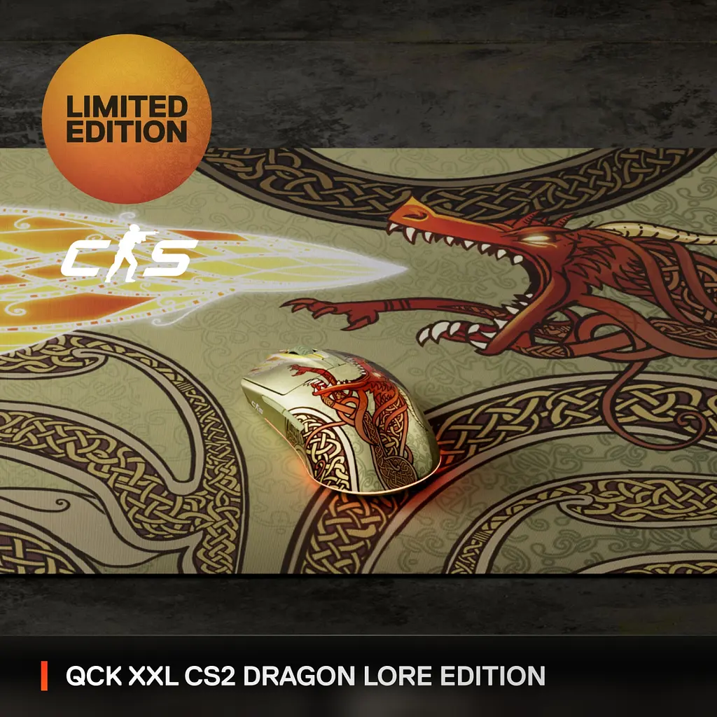 Ігрова поверхня SteelSeries Qck XXL CS2 Edition (Dragon Lore) - фото 7