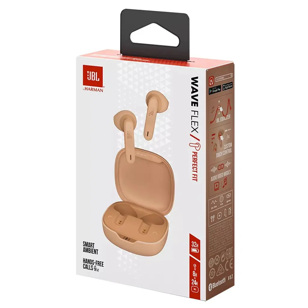 Навушники JBL Wave Flex TWS Beige (JBLWFLEXBEG) - фото 10
