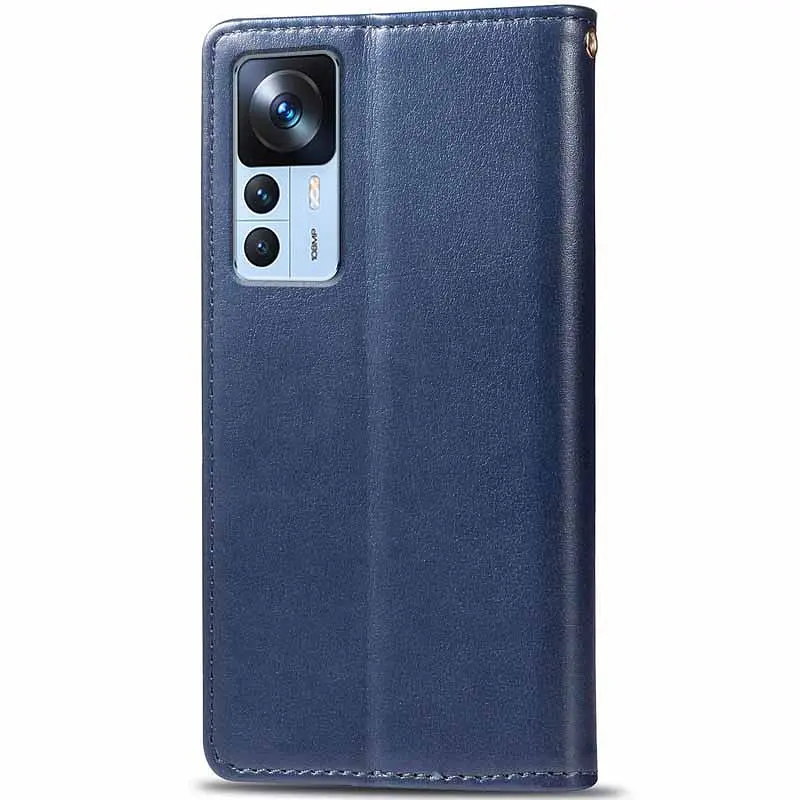 Шкіряний чохол-книжка GETMAN Gallant (PU) для Xiaomi 12T / 12T Pro Синій - фото 2