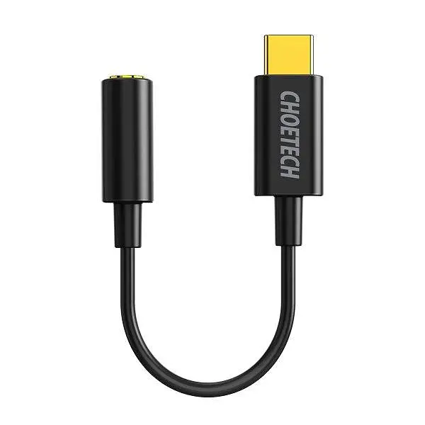 Перехідник Choetech AUX003-BK, Type-C - стерео-аудіо 3.5 mm (AUX003-BK)