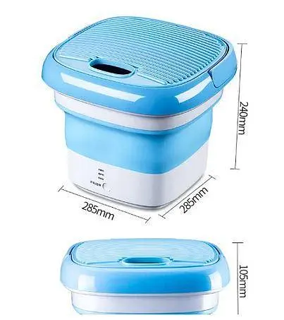 Складна пральна машина портативна мини-машинка для прання Maxtop Silicon Washing Machine - фото 5