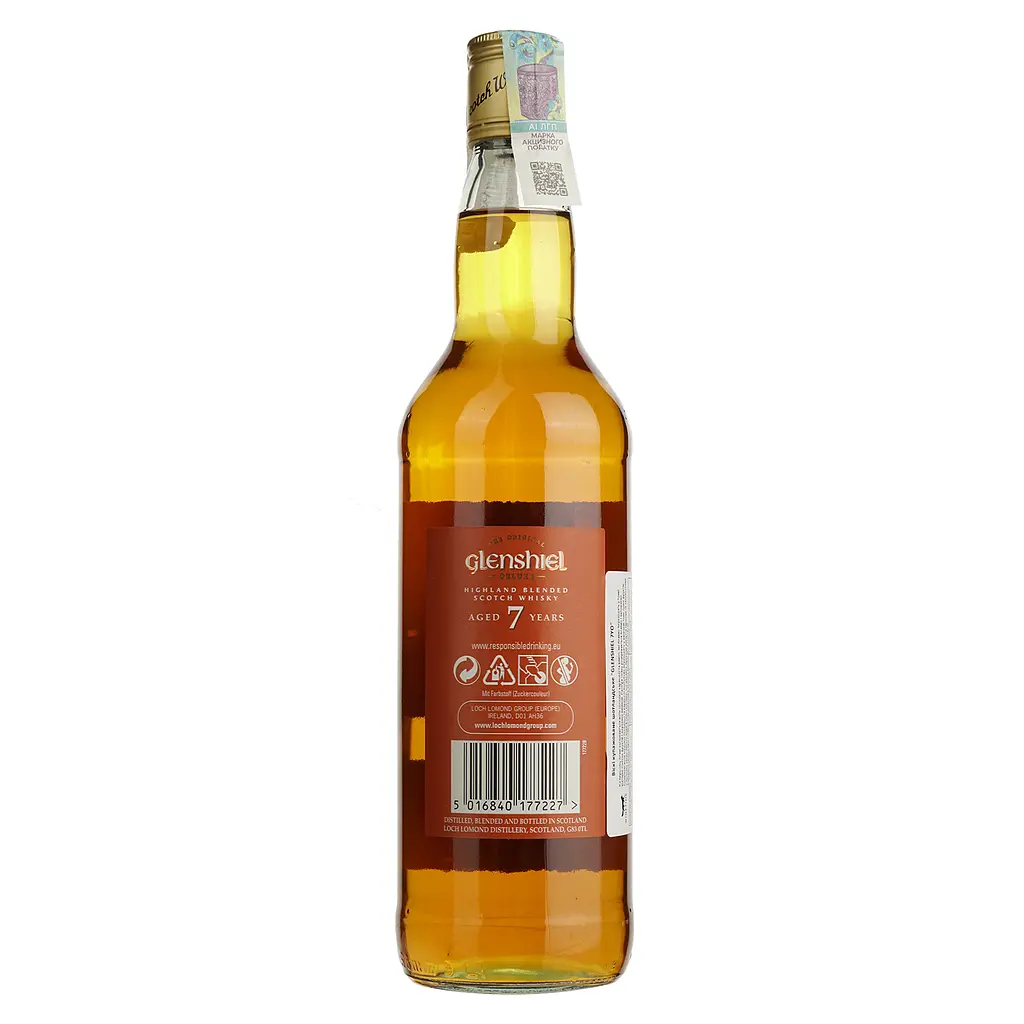 Віскі Loch Lomond 7 yo Glenshiel Deluxe Highland Blended Scotch Whisky 40% 0,7 л - фото 2
