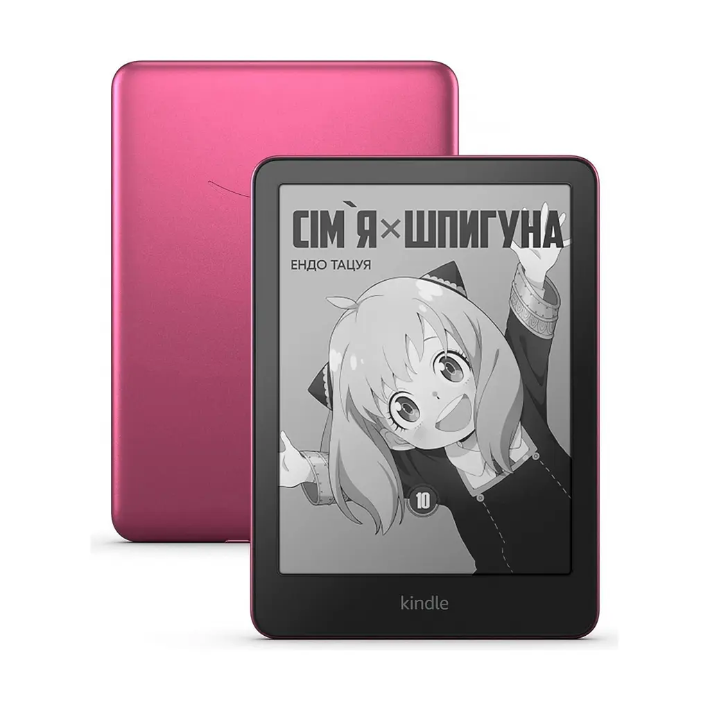 Електронна книга Kindle Paperwhite Signature Edition 2024 Metallic Raspberry, 32GB, дисплей 7 HD E Ink Carta, покриття антивідблиску, підсвічування, сенсорний екран, Bluetooth/Wi-Fi, захист від вологи, 300 dpi, рожева - фото 2