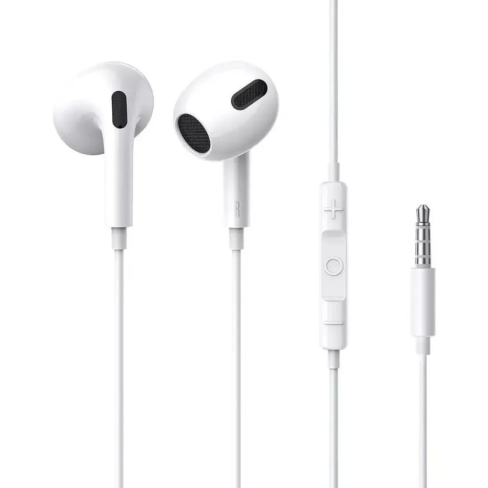 Наушники проводные Baseus Encok Wired H17 (3.5 мм) пластиковые белые - фото 2