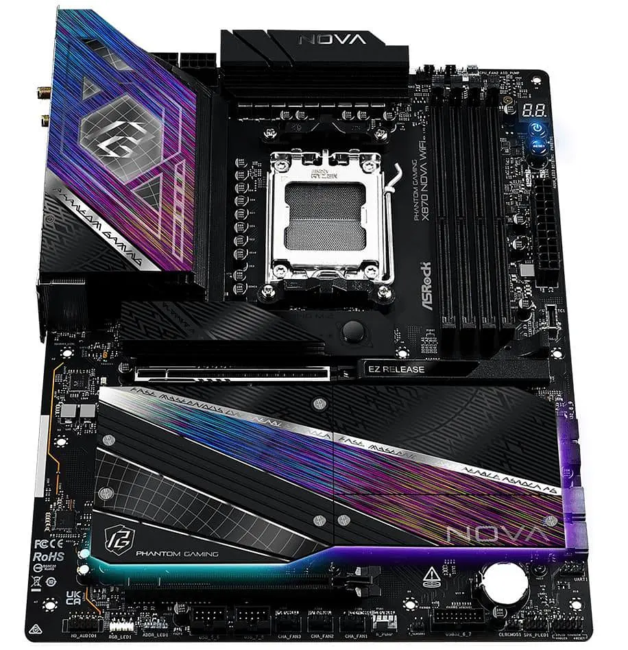 Материнська плата AsRock X870 NOVA WIFI (X870 NOVA WIFI) (Socket AM5, AMD X870, ATX) - фото 5