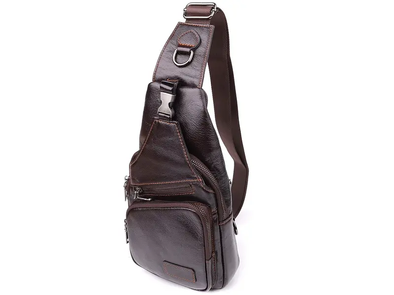 Сумка через плече із натуральної шкіри Vintage 19х32х8 см sum0027461 - фото 11